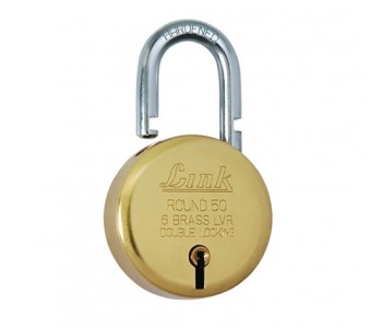 LINK ROUND BRASS LOCK